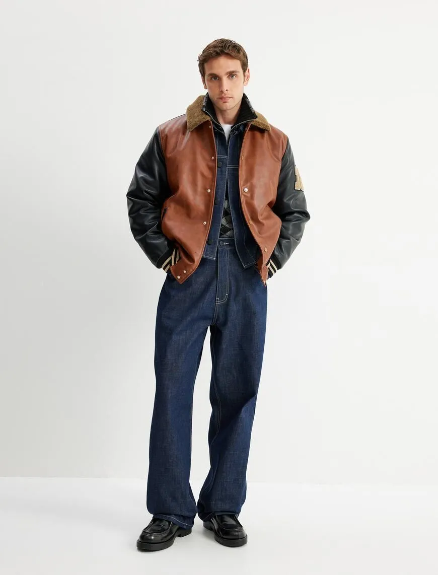 Cep Detaylı Pamuklu Super Baggy Jean Pantolon